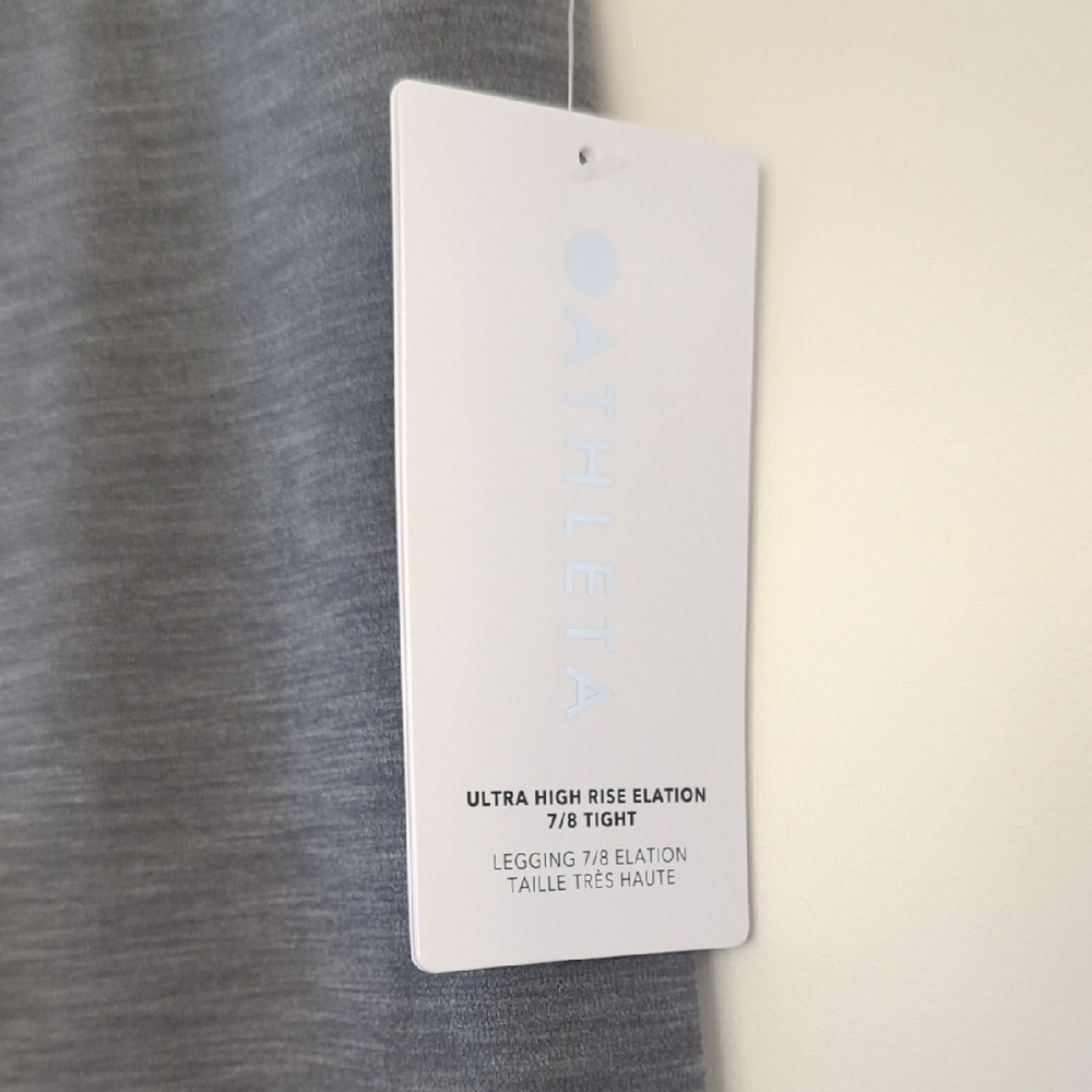 Athleta Gray High-Waisted Leggings - Picture 2 of 7